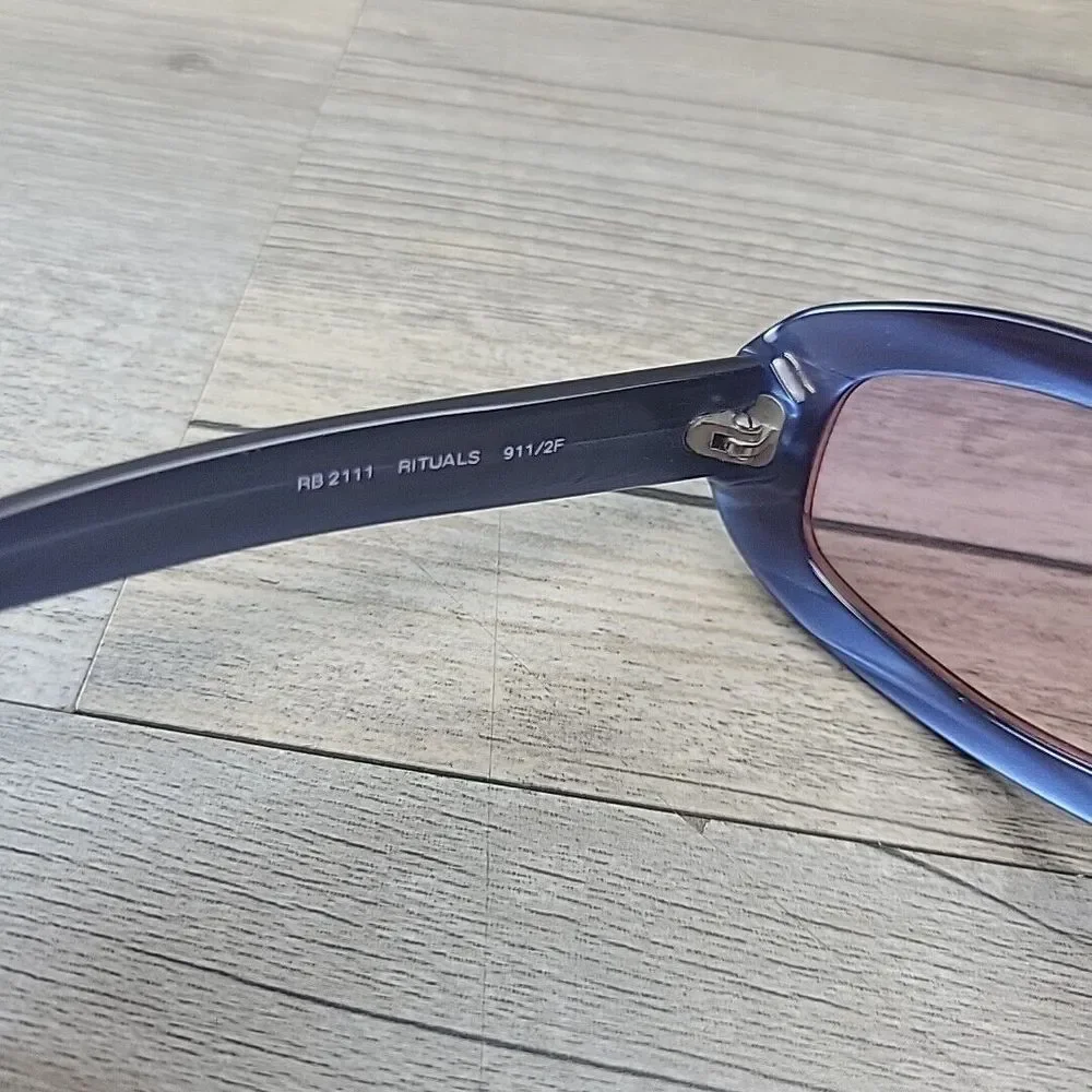 RAY-BAN RITUALS RB 2111 911/2F Purple Plastic Womens Sunglasses 51-20‎ 135